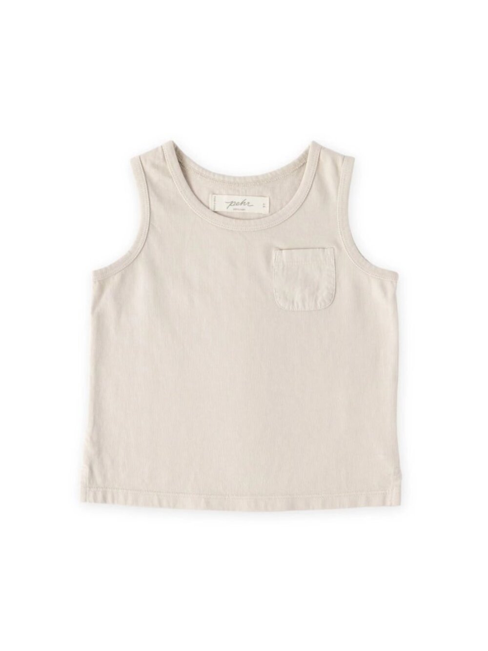 Pehr Baby Infant Garment Dye Tank Sand 18 - 24 mos. New NWT